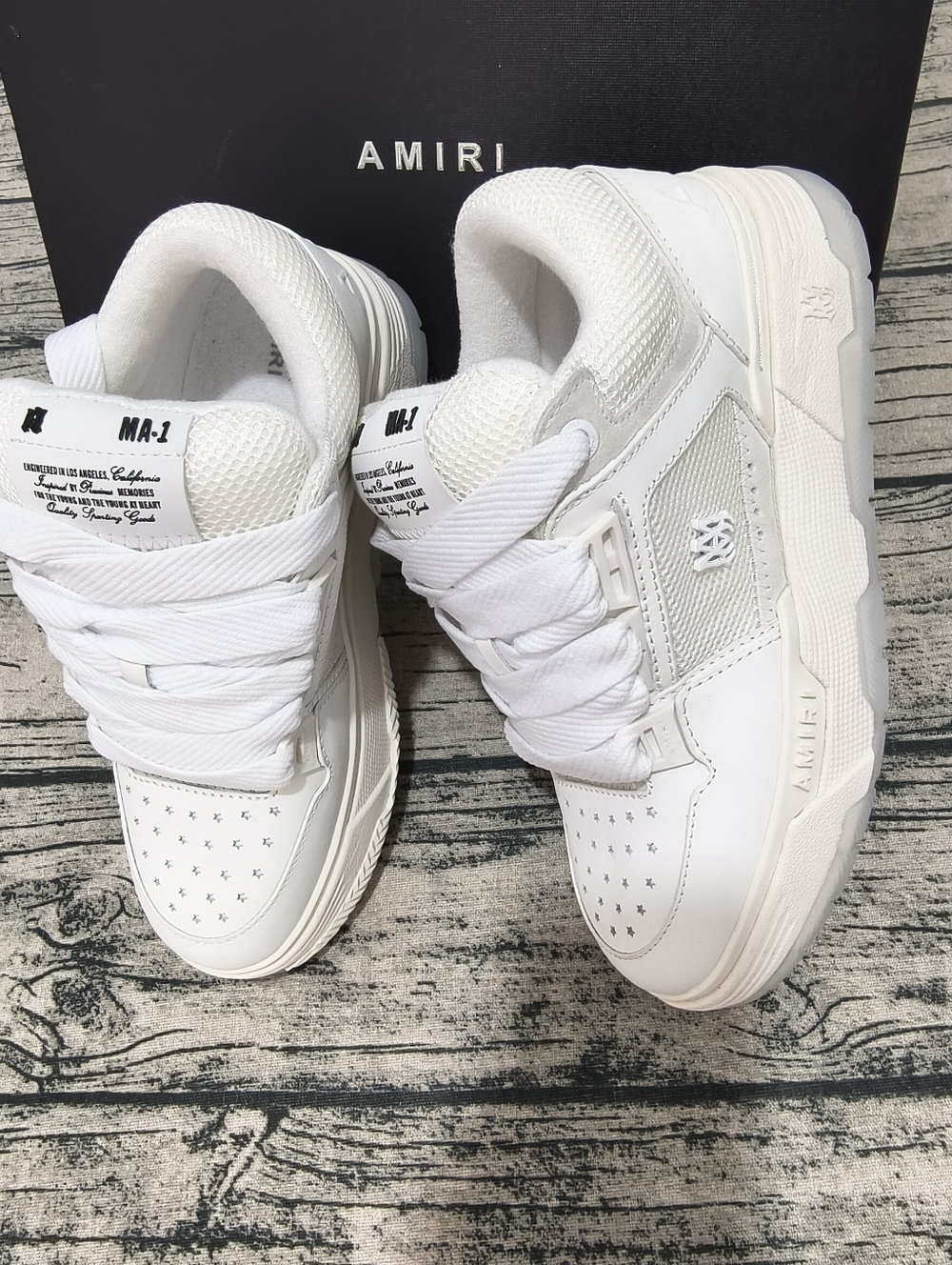 AMIRILeather MA-1 Low-Top Sneakers - Picture 3 of 12